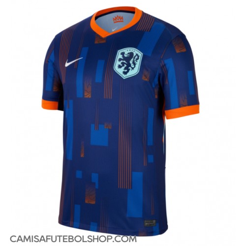 Camisa de time de futebol Holanda Replicas 2º Equipamento Europeu 2024 Manga Curta